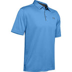 Under Armour Men's Tech Golf Polo, Carolina Blue (475)/Pitch Gray, 4X-Large Tall