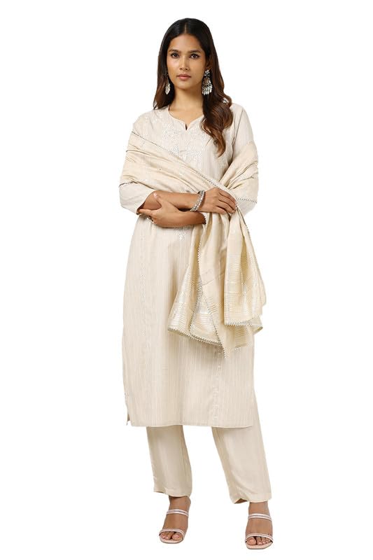 Soch Women Cotton Embroidered Suit Set with Thread Work
