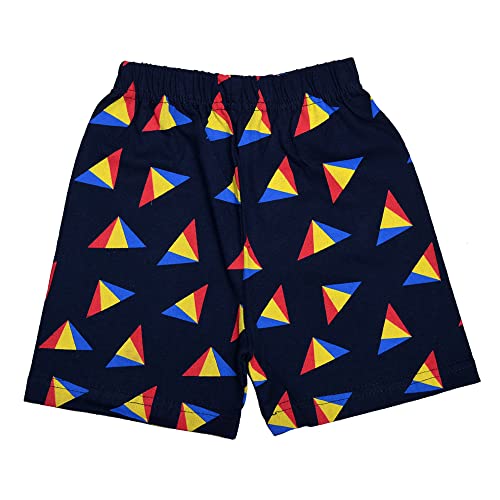 T2F Girls Cotton Printed Shorts(Pack of 5), Assorted, 8-9 Years