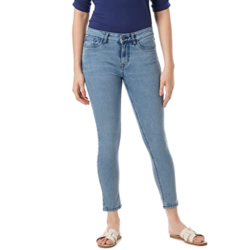 INKD Womens Buttersoft Mid-Rise Skinny Fit Jeans- Stretchable