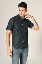 Leriya Fashion Mens Cotton Blend Man Formal Shirt Regular Fit Western