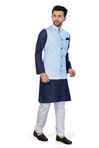 Be Active MenS Solid Linen Blend Kurta Pyjama 3 Piece Set || Men Kurta Pajama With Modi Jacket || Kurta Pajama Nehru Jacket For