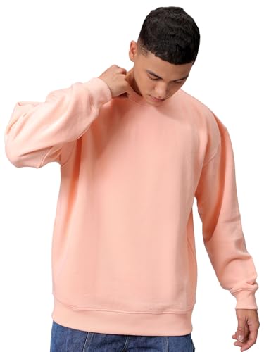 The Indian Garage Co Mens Oversized Solid Overhead Crewneck Sweatshirt