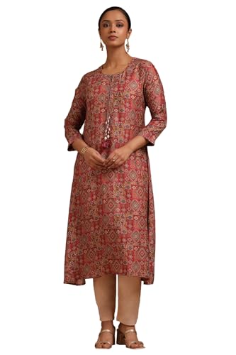 Soch Women Silk Blend Ethnic A-Line Kurta