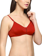 Clovia WomenS Cotton Non-Wired Bra (Br0241P04- Red_40B)