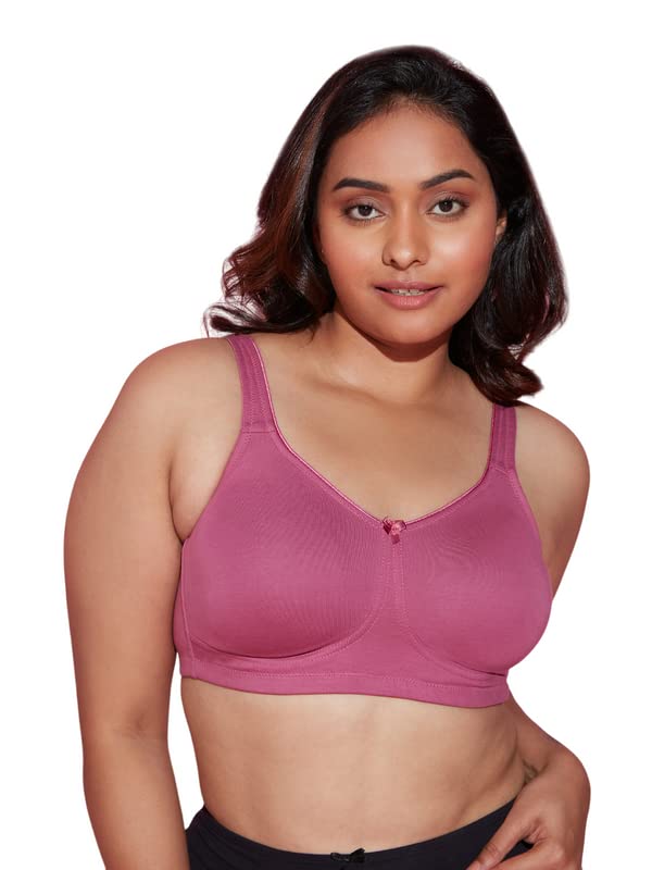 Nykd (Nyb105 Cotton Non Padded & Non Wired Everyday Bra For Women | Full Coverage Bra With No Sweat & Breast Separating Feature 