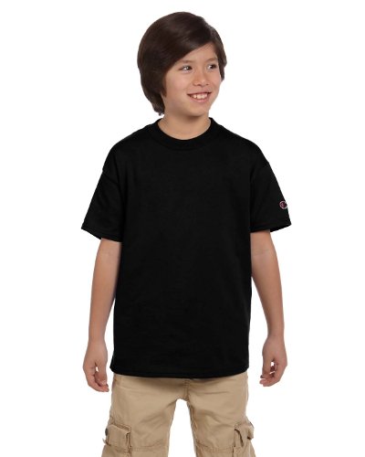 Youth 61 oz Short-Sleeve T-Shirt - BLAcK - S(D0102HI3KWW)