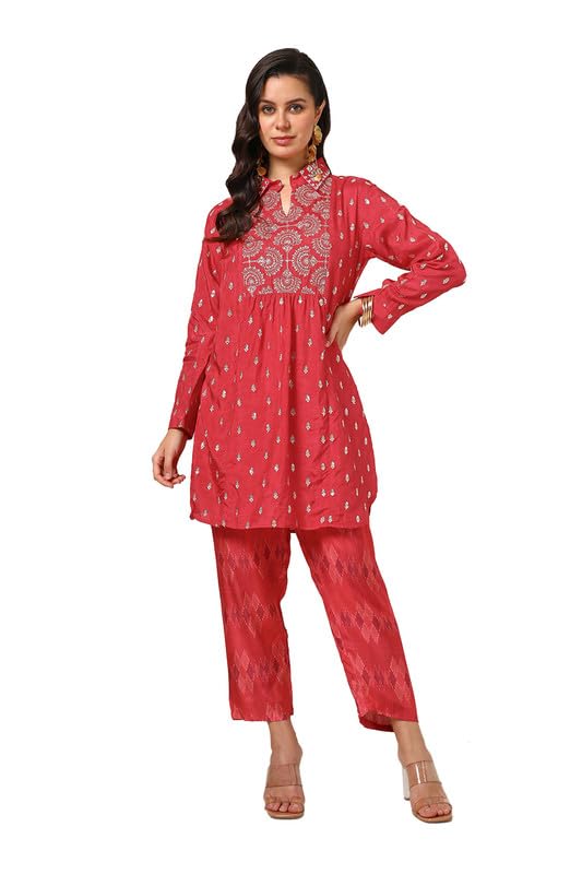 Soch Women Viscose Blend Straight Pant