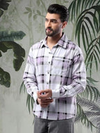 Kotty MenS Full Sleeve Checkered Modern Fit Perfect For Casual Shirt(Multicolor,M)
