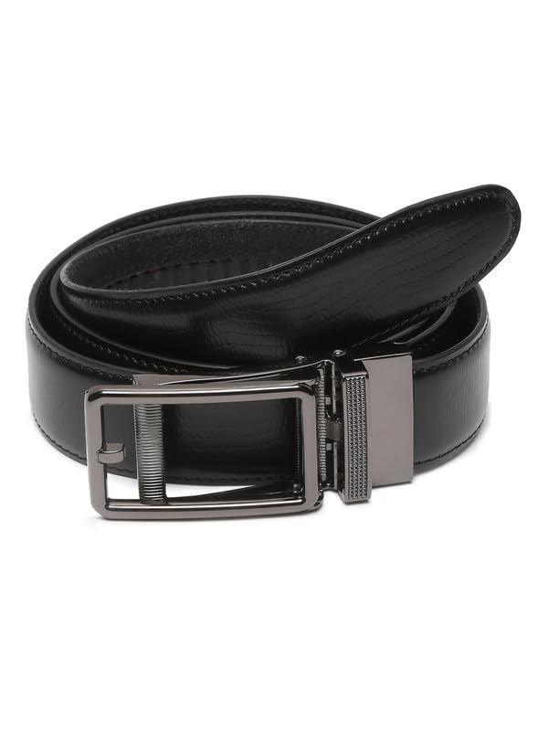 Teakwood Leathers Leather Men Autolock Belt | Belt For Men Leather | Adjustable Leather Belt For Office, Outdoor, Dress For Occa 34