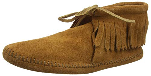 Minnetonka Mens Classic Fringe Boot, Softsole Brown, 11 M US