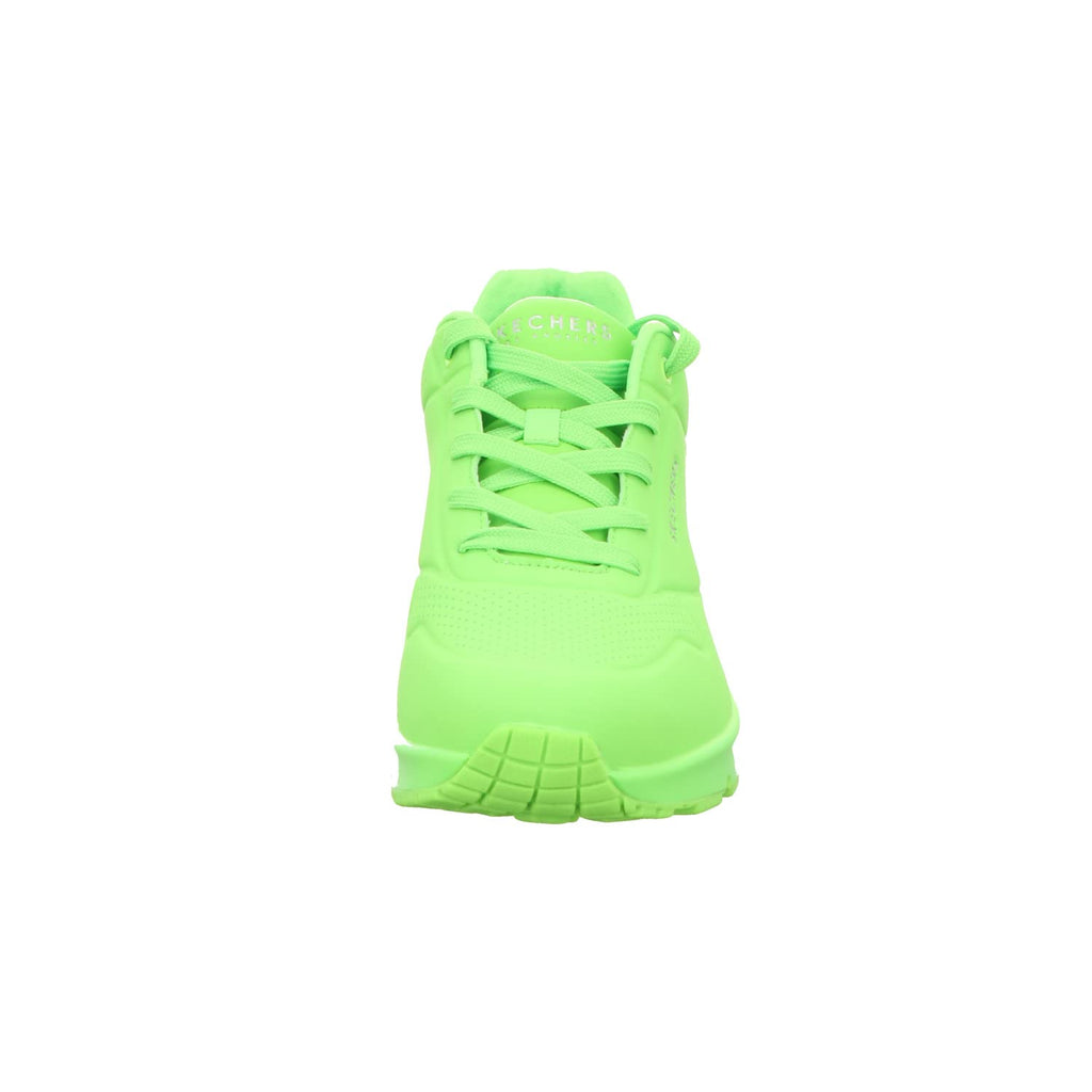 Skechers Women's Uno-Night Shades Sneaker, Lime, 6