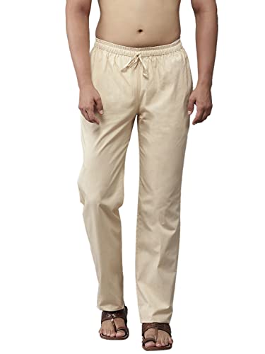 See Designs MenS Beige Solid Pyjamas_Sdpj109Xl