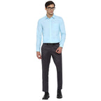 Turtle Men Cotton Slim Fit Formal Shirts LightBlue