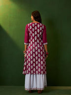 Ziyaa Pink Georgette Flare Kurta Sharara Set(Sgkugr4051Andsh)