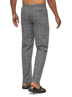 Xyxx MenS Super Combed Cotton Checkered Checkmate Pyjamas [Pack Of 3] Elasticated Waist, Drawstring | Loungewear For Men In Gre