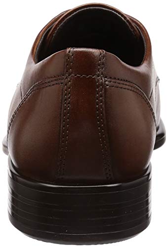 ECCO mens Citytray Plain Toe Tie Oxford, Cognac, 10-10.5 US