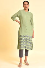 W For Woman Women'S Viscose Slim Fit Kurta & Slim Pant
