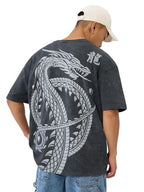 The Souled Store Official House Of Dragon Originals: Logo Oversized T-Shirt For Men Boys Cotton Casual Half Sleeves Baggy Loose 