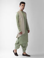 Kisah Mens Kurta Jacket Dhoti Set