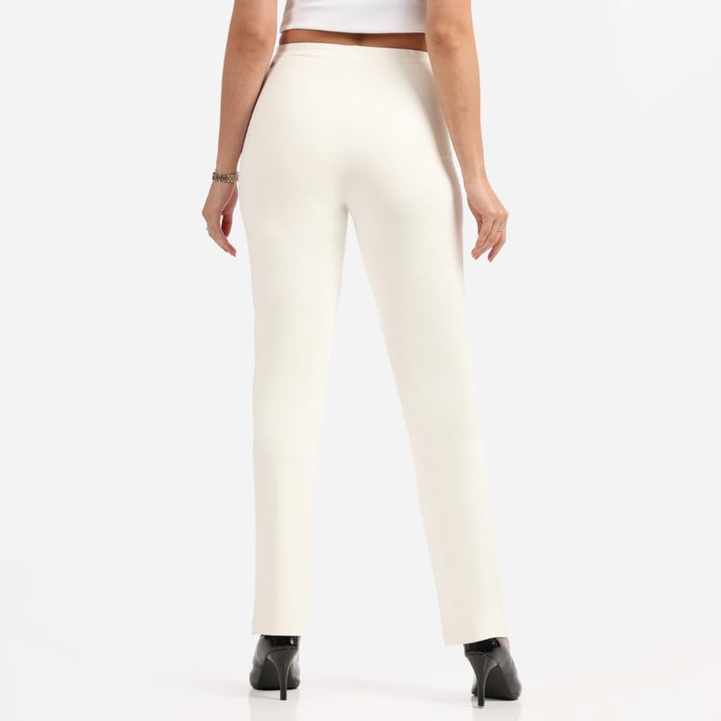 BlissClub Womens Straight Pants_Wahida White Cloud Tall-Above 5.5