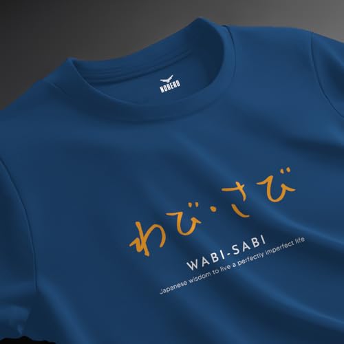 Nobero Men Cotton Solid Oversized Fit T-Shirt (1M-Twrt-C0513_Marine,Blue)