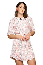 Leriya Fashion One Piece Dress for Women| Midi Dress for Women| Birthday Dress for Women (Large, Orange)
