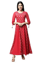 Aurelia Women'S Viscose Regular Ankle Length Dress & Tight (21Auas14383-503870_Red