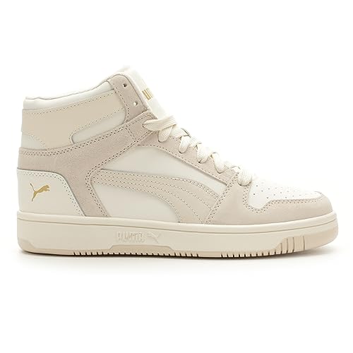 PUMA Womens Rebound Layup Sneaker, MASHMALLOW Warm White-Alpine Snow-Sugared Almond, 6.5