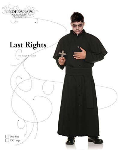 Men's Last Rights Black Costume Robe | XX-Large