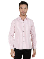 Kotty Mens Striped Polycotton Full Sleeves Shirts(Multicolor,Xl)
