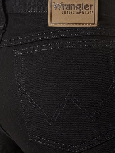 Wrangler mens Trail Trekker Relaxed Fit Jeans, Overdyed Black, 28W x 32L US