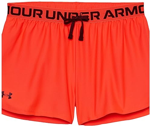 Under Armour Girls Play Up Solid Shorts, (628) Beta / / Dark Maroon, Youth Large