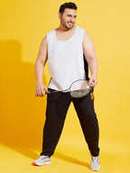 Bigbanana Plus Size MenS Regular Fit Solid Innerwear Vest