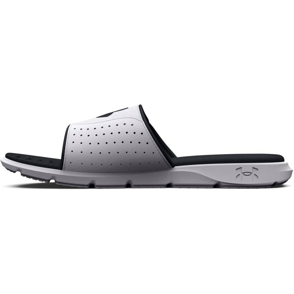 Under Armour Men's Ignite Pro Slide, (100) White/White/Black, 10, US