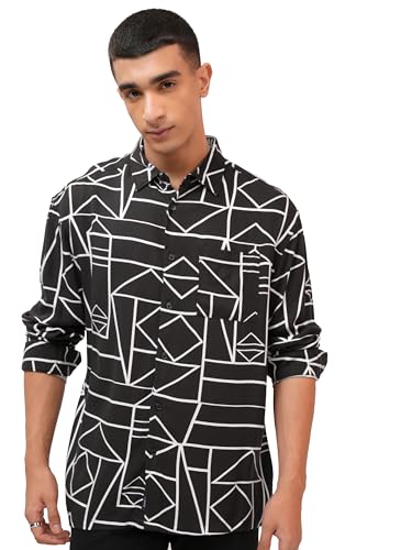 Ketch Men Long Sleeve Oversized Fit Khos000034 Black L