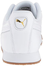 PUMA Men's ROMA CLASSIC GUM Sneaker, Puma White-Puma Team Gold, 9