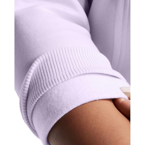 Under Armour Womens Rival Fleece Big Logo Hoodie, (535) Salt Purple / / White, X-Large