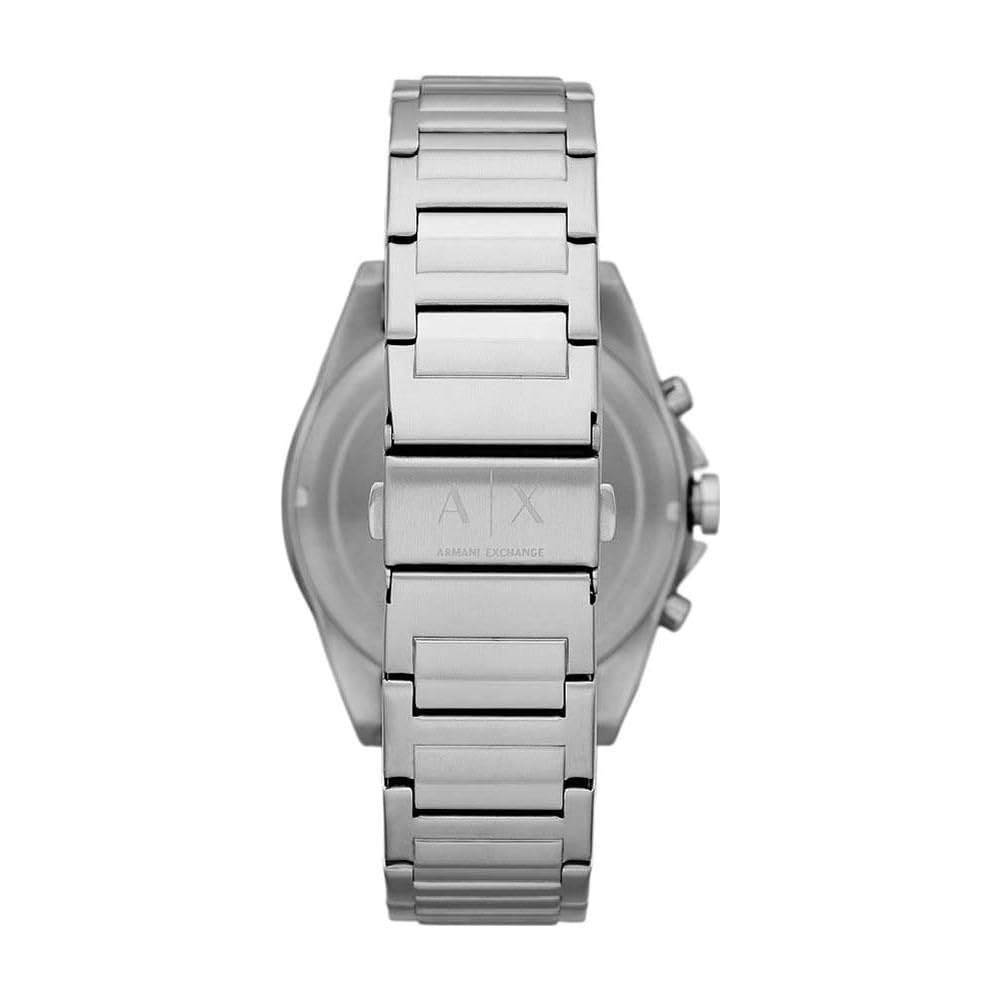 A|X ARMANI EXCHANGE Men's Chronograph Stainless Steel Watch, Color: Silver/Black (Model: AX2600)