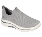 Skechers Women's Go Walk Arch Fit Iconic Sneaker, Grey, 9.5