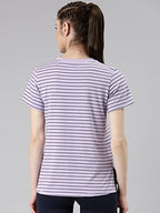 Enamor Womens Striped Relaxed T-Shirt