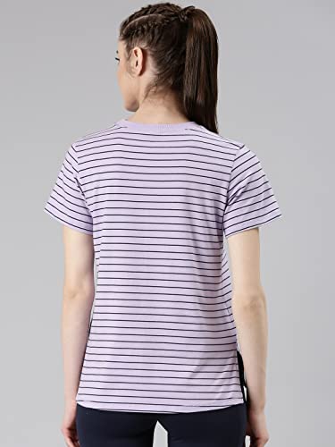 Enamor Womens Striped Relaxed T-Shirt