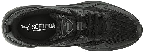 PUMA Men's VIS2K Sneaker, Puma Black-Puma Black, 12