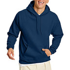 Hanes mens Pullover Ecosmart Hooded athletic sweatshirts, Navy, X-Large US