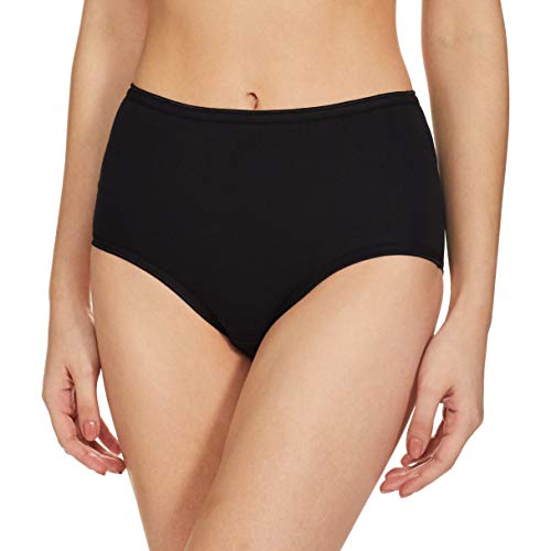Clovia WomenS Cotton High Waist Hipster Panty (Pn2303P13_Black_Xxx-Large)