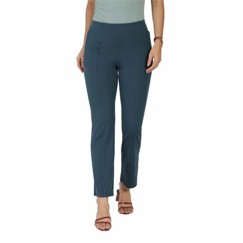 BlissClub Womens Straight Pants_Priya Pine Tall-Above 5.5