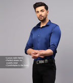 Deelmo Combo Of MenS Stylish Solid Satin Casual Shirt For Men Full Sleeves| Poly Satin Silk Shirt Pack Of 2