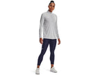 Under Armour Women's Team Tech Long Sleeve Half Zip, Mod Gray Light Heather-white, Large