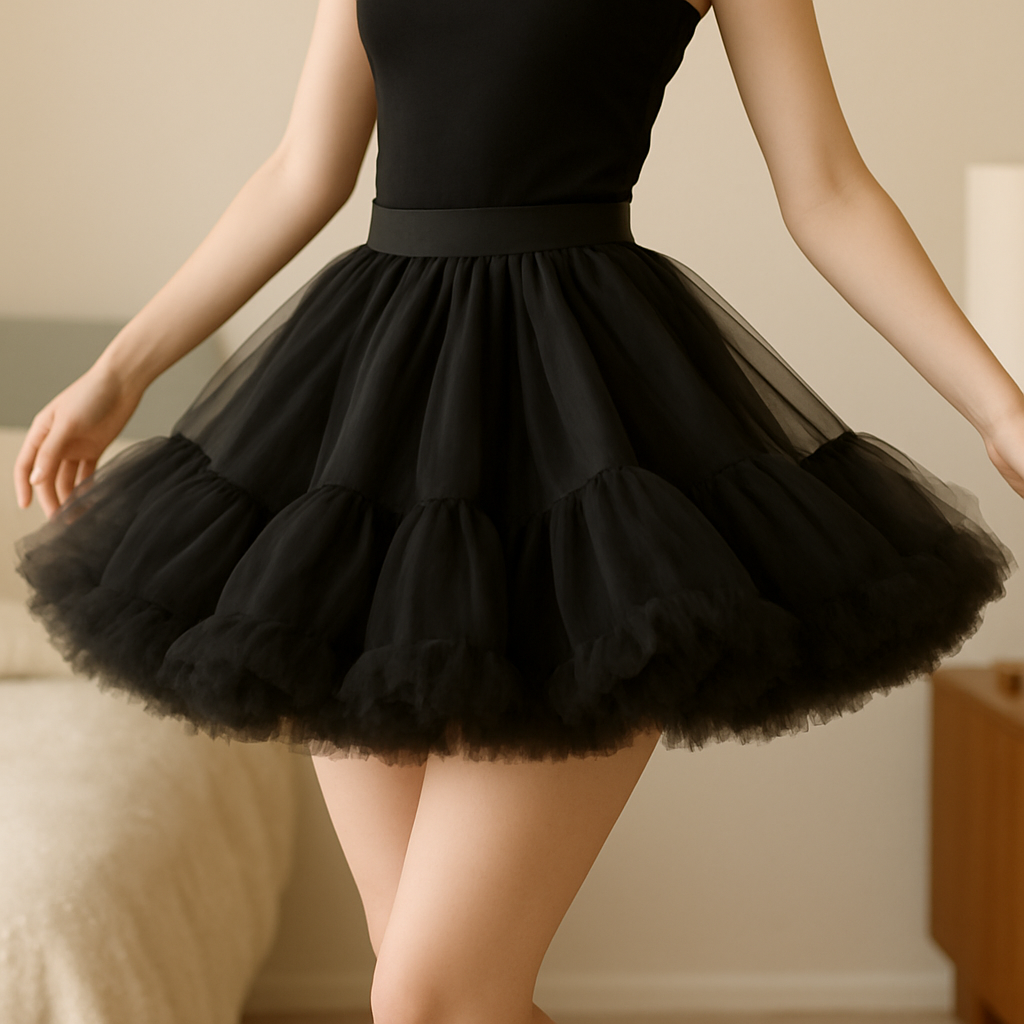 Malco Modes 5-Layer Fluffy Tutu Skirt for Women | Fluffy Tutu |Festival Outfit | Costume & Dance Wear | Concert Outfit |