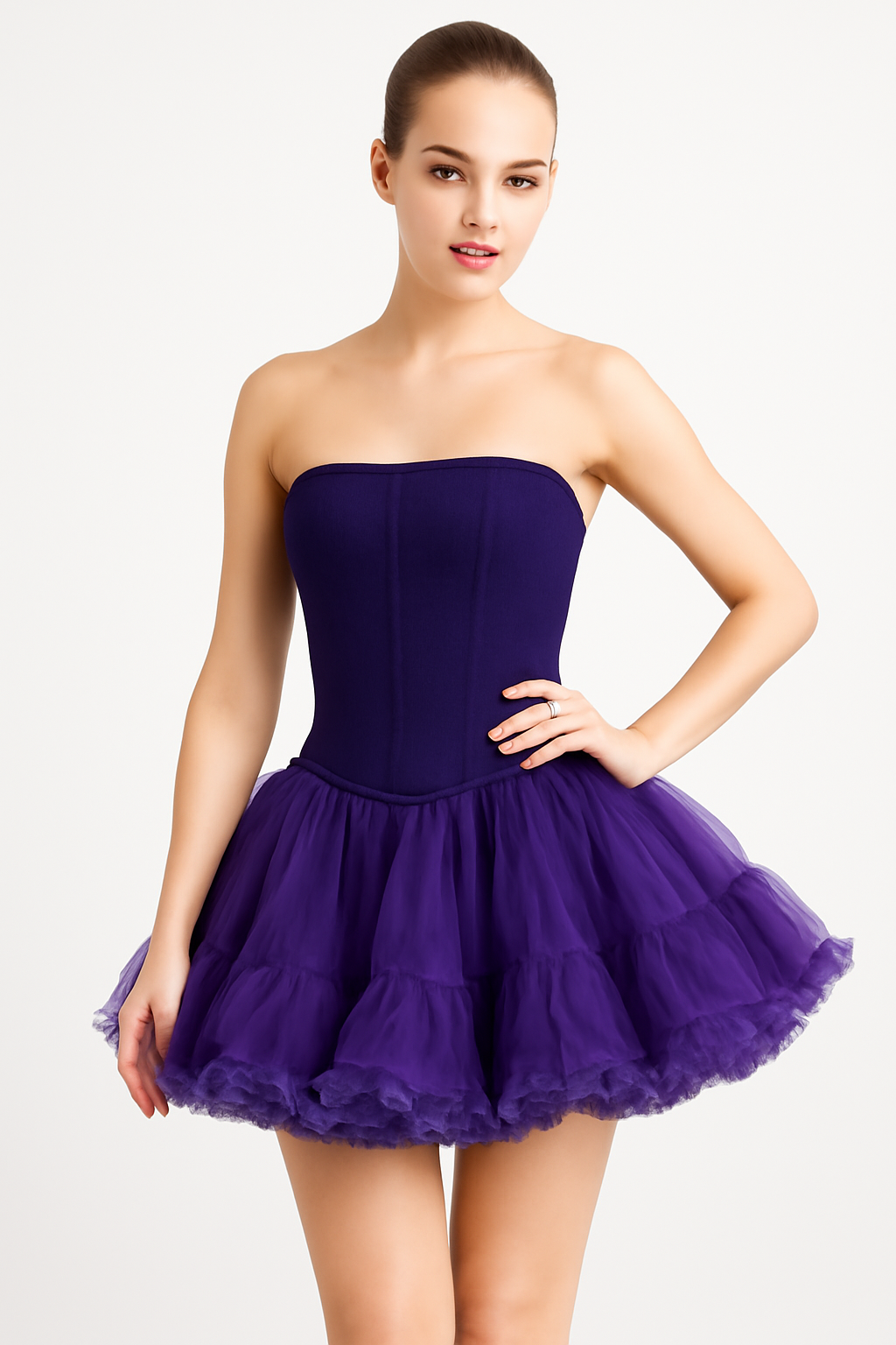 Malco Modes 5-Layer Fluffy Tutu Skirt for Women | Fluffy Tutu |Festival Outfit | Costume & Dance Wear | Concert Outfit |
